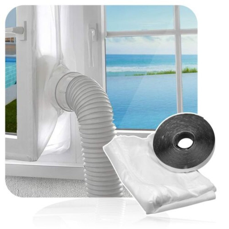 Universal 4M Window Seal Kit for Portable Air Conditioning Sealing Zip Hose Vent