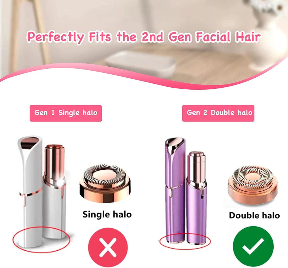 4/6 Pack Replacement Heads Fit Finishing Touch Gen 2 Facial Hair Remover