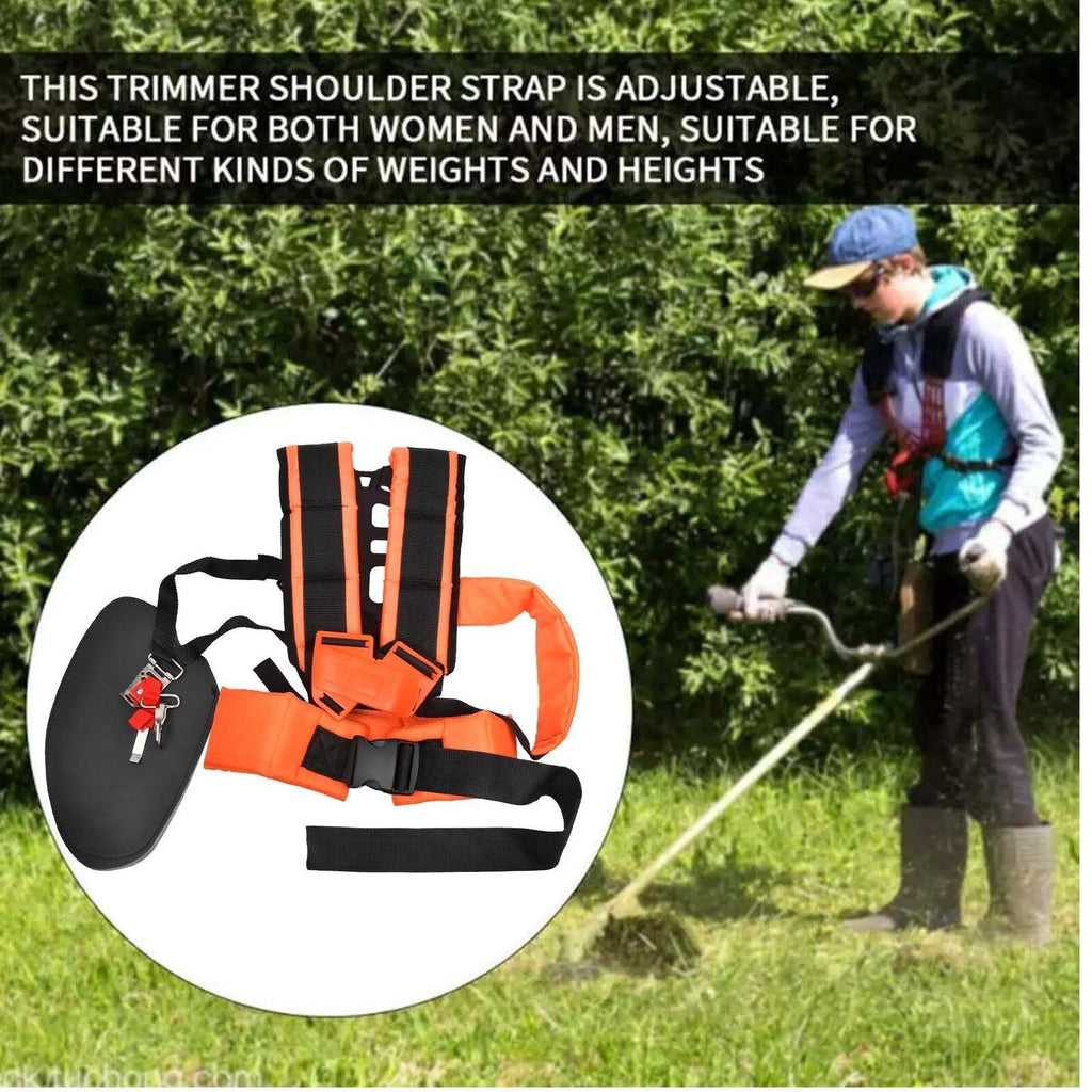 Adjustable Padded Shoulder Harness Strap Garden Brush Cutter & Trimmer Strimmer