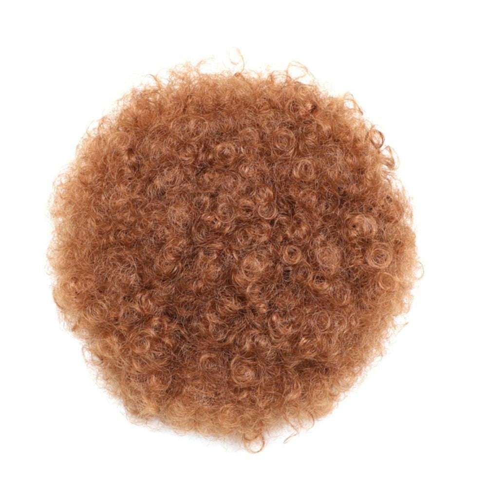 Afro Puff Hair Bun Drawstring Ponytail Short Curly Chignon Kinky Curly Updo