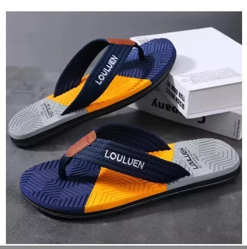 Mens Classic Flat Slip On Flip Flops Summer Beach Casual Holiday High Quality UK