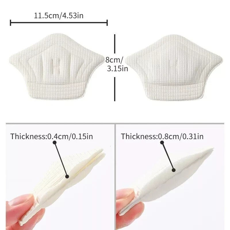 6pcs Back of Heel Cushion Inserts Mesh Heel Grips Pads for Boots Loose Shoes