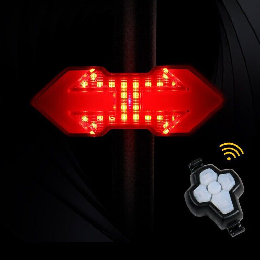 LED Bicycle USB Indicator 120 Lumens Bike Tail Turn Signal Light With Remote