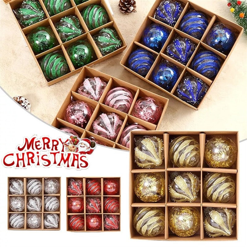 9pcs Christmas Tree Balls Baubles Hanging Ornament Party Xmas Tree Decoration
