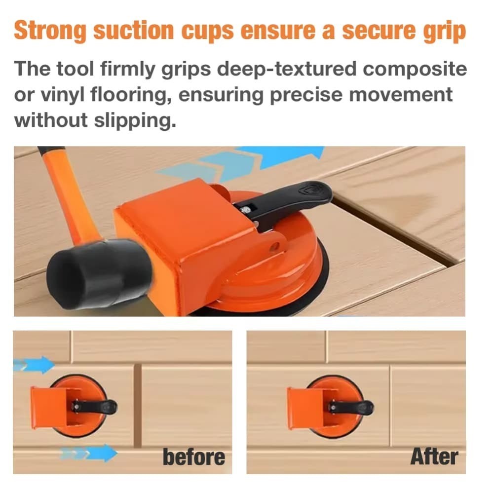 10X Floor Gap Fixer Tool with Suction Cup for Hardwood Laminate &Vinyl Flooring