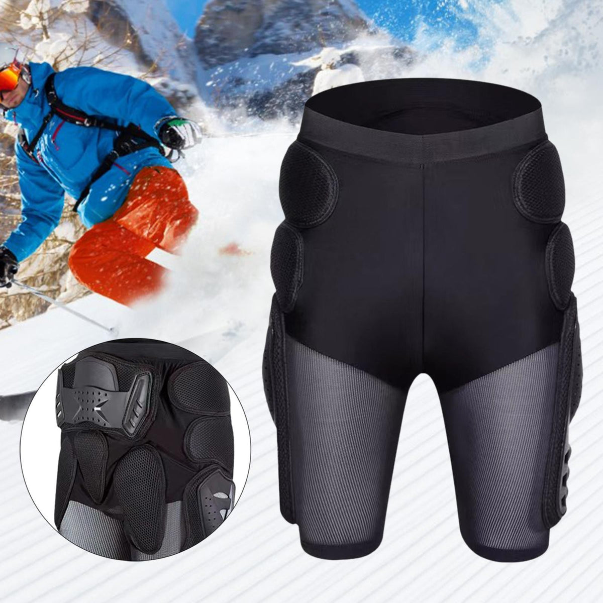 Protective Padded Shorts Motorcycle Riding Shorts Shock Absorbing Comfortable