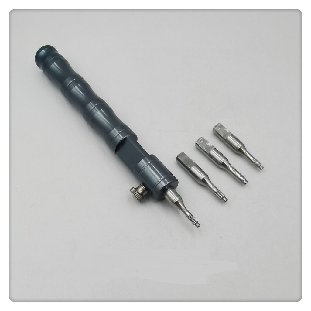 Watch Case Tube Crown Insert Remover Opener Holder Fittings Tool With 4 Nozzles