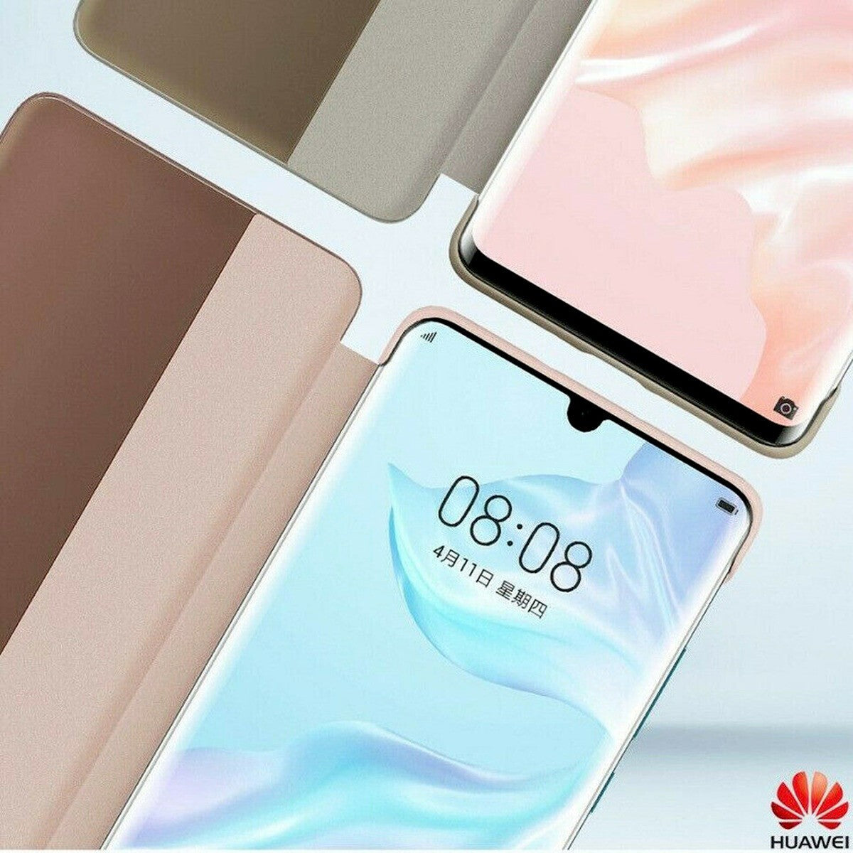 For HUAWEI P30 Pro Protective Case Smart View Window Leather Flip Cover