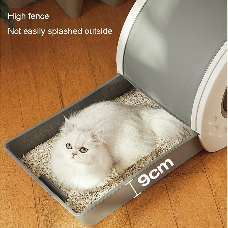 Large Automatic Cat Litter Tray Self Cleaning Box with UV Sterilization for Cats