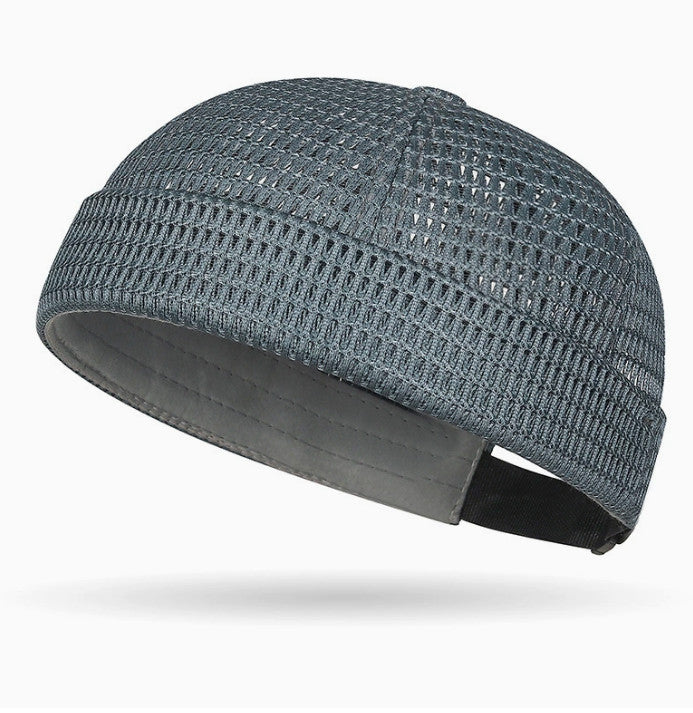 Men's Breathable Brimless Hat Summer Style Mesh Tang Ultra Cooling Skull Cap