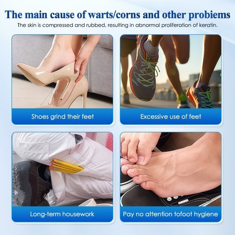 42 Pads Corn Removal Plasters Protective Foot Plaster Pads Patches Wart Plantar