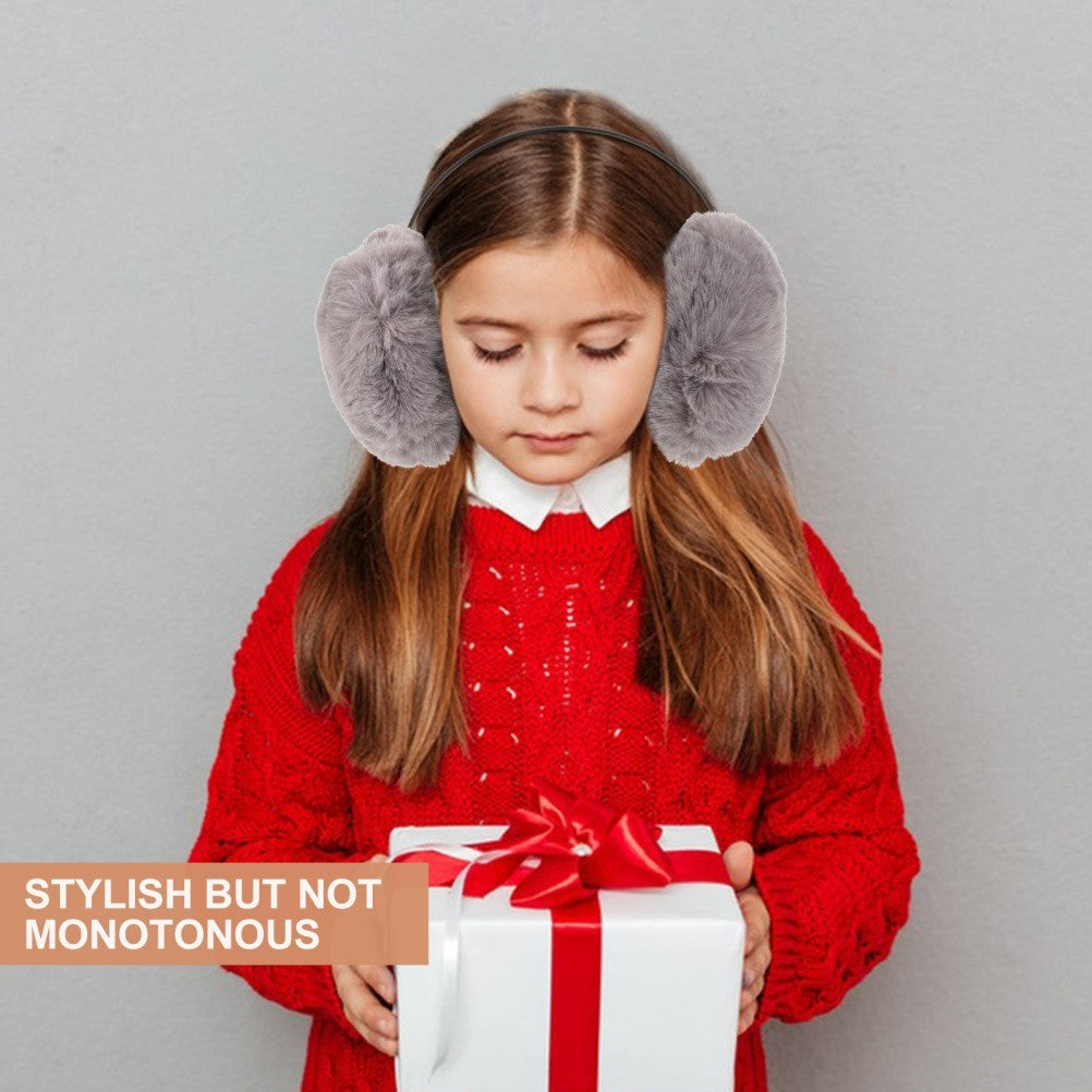 Women Winter Ear Muff Faux Warm Earmuff Plush Ear Warmer Outdoor Cover