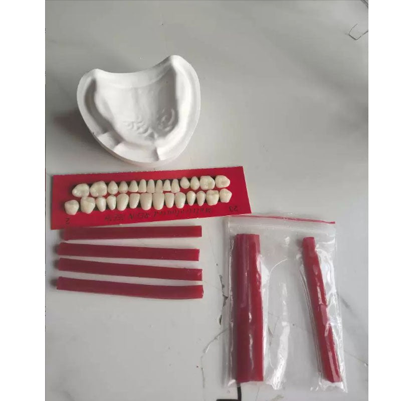 DIY Denture Fake Teeth-Full or Partial Denture Repair Missing Teeth Set UK STOCK