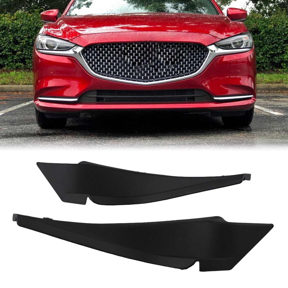 2X Corner Trim for Front Windshield For Mazda 6 For Atenza 2014 to 2016