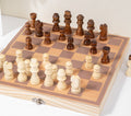 Chess Wooden Set Folding Chessboard Magnetic Pieces Wood Board UK New