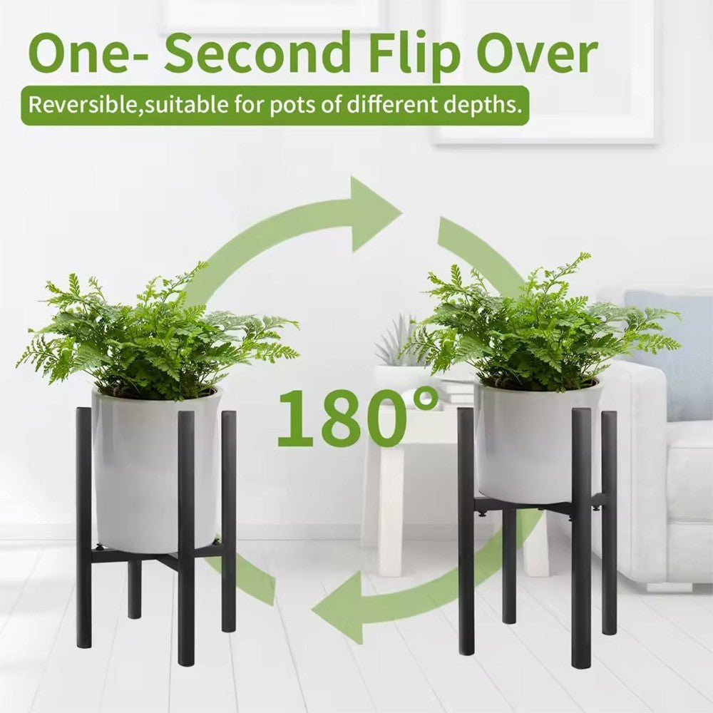 Adjustable Flower Pot Plant Stand Metal Indoor Outdoor Expandable Plant Holder