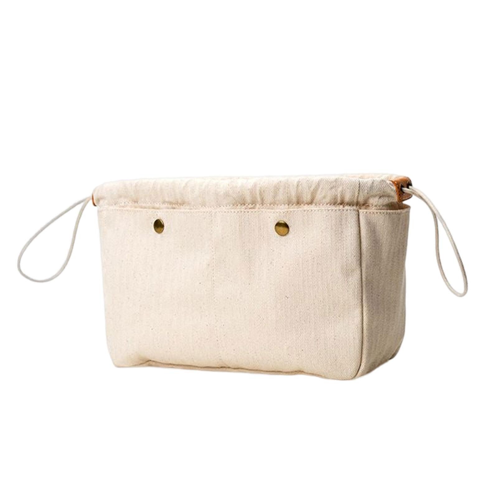 Canvas Bag Organizer Handbag Liner Lightweight Large Capacity Bag Insert Tote