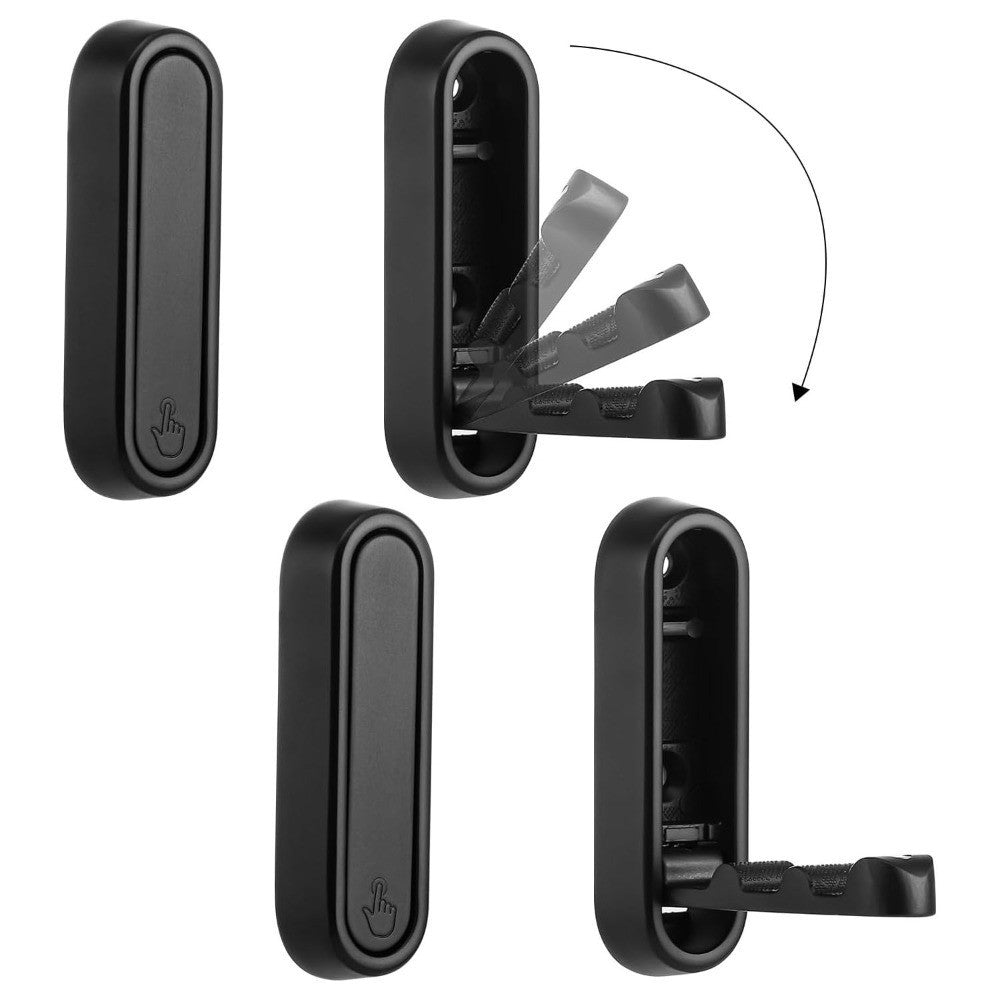 2X Folding Wall Hooks Wall Mount Clothes Hanger Hooks Coat Hooks Bathroom Towel