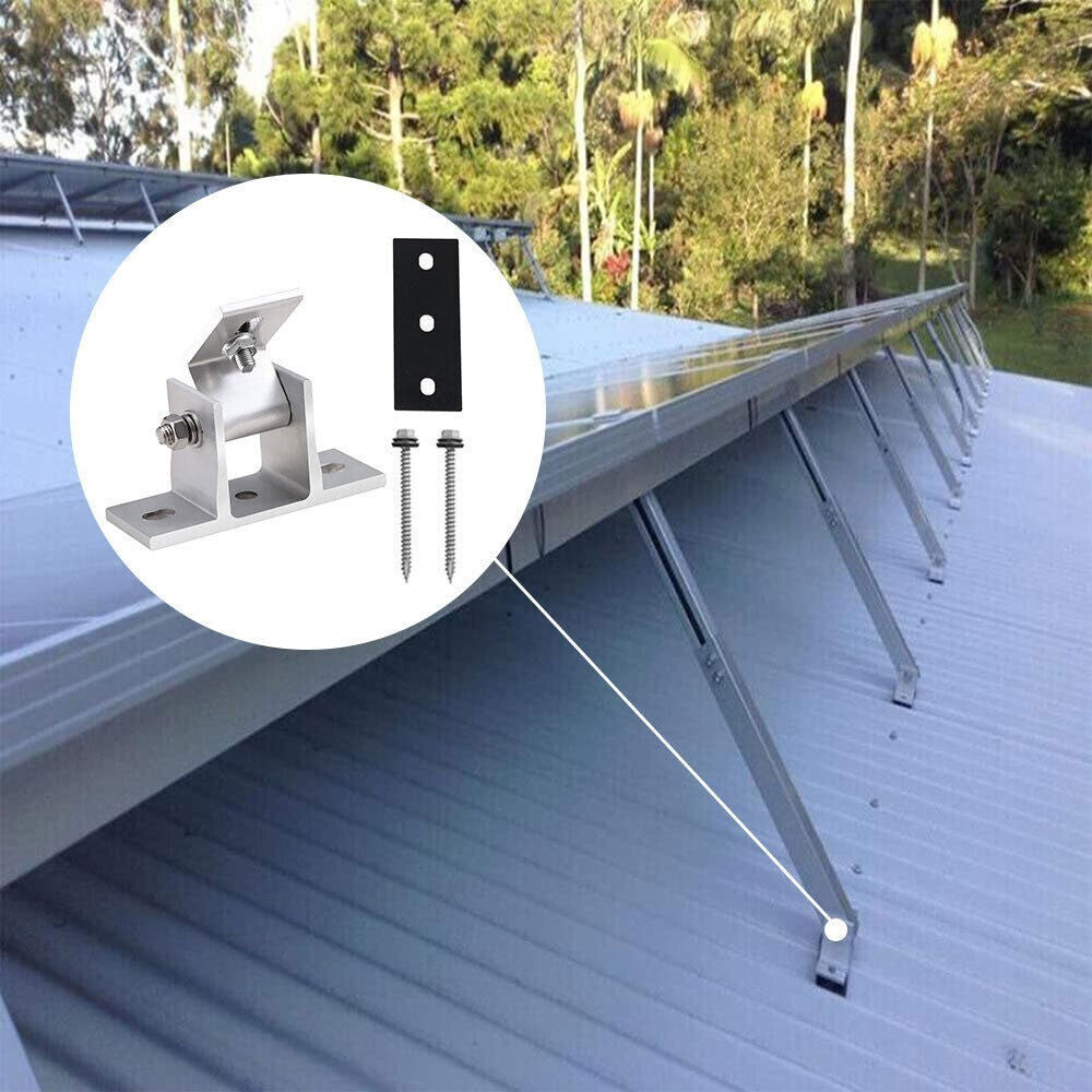 2x Solar Panel Mounting Brackets Adjustable Solar Panel Bracket Tilt Mount Angle
