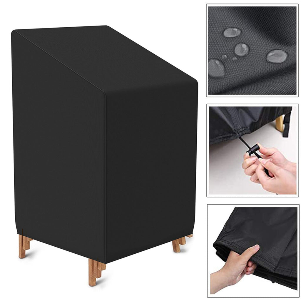 Waterproof Large Stackable Garden Chair Cover Heavy Duty Outdoor Seat Protector