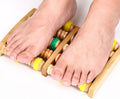 Wood Reflexology Massage Roller Foot Relaxer Spa Relief Care Accessory