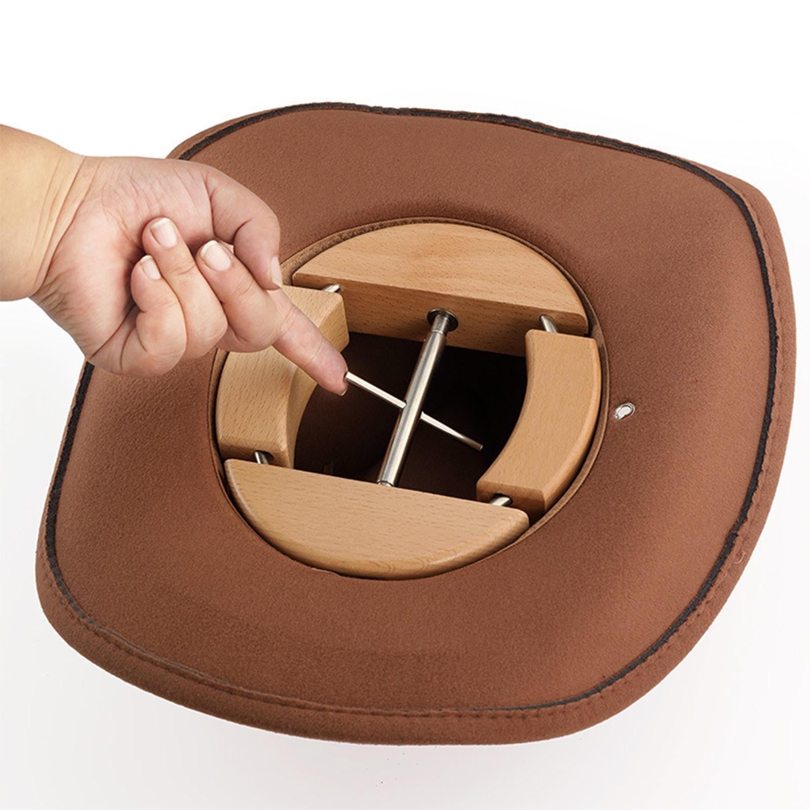 4-way Adjustable Wooden Hat Stretcher Cap Shape Maintainer Premium Fedora Hat Ra