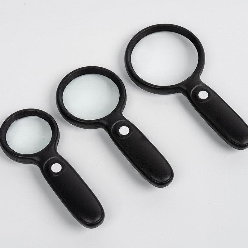 10X Hand held Large Reading Magnifying Glasses with 2 LED Illuminated Light