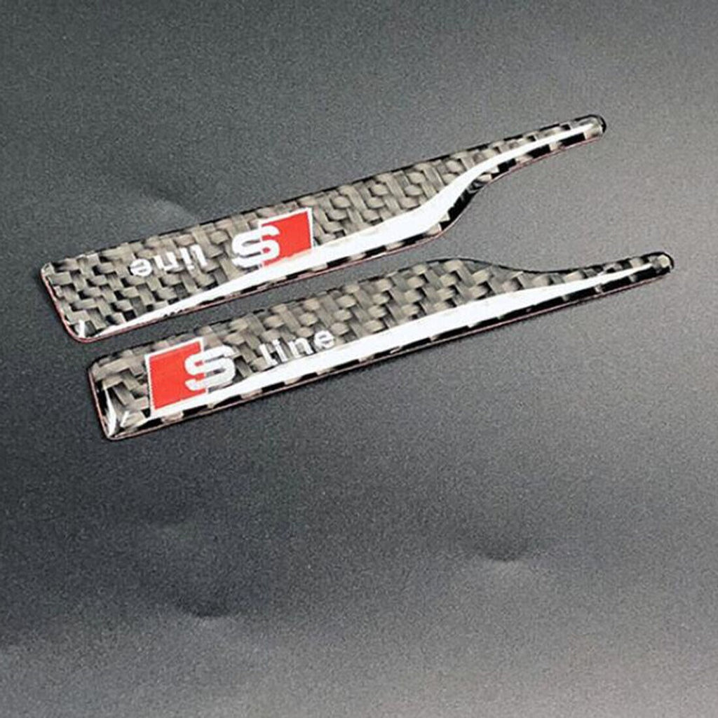S Line Carbon Fiber Rearview Mirror Sticker Anti-scratch Strip for Audi Styling