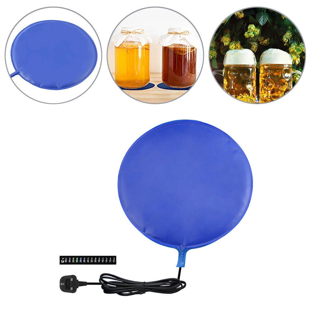 Home Brew Heat Pad Mat Adjustable Temperature Control for Wine Beer Fermentation