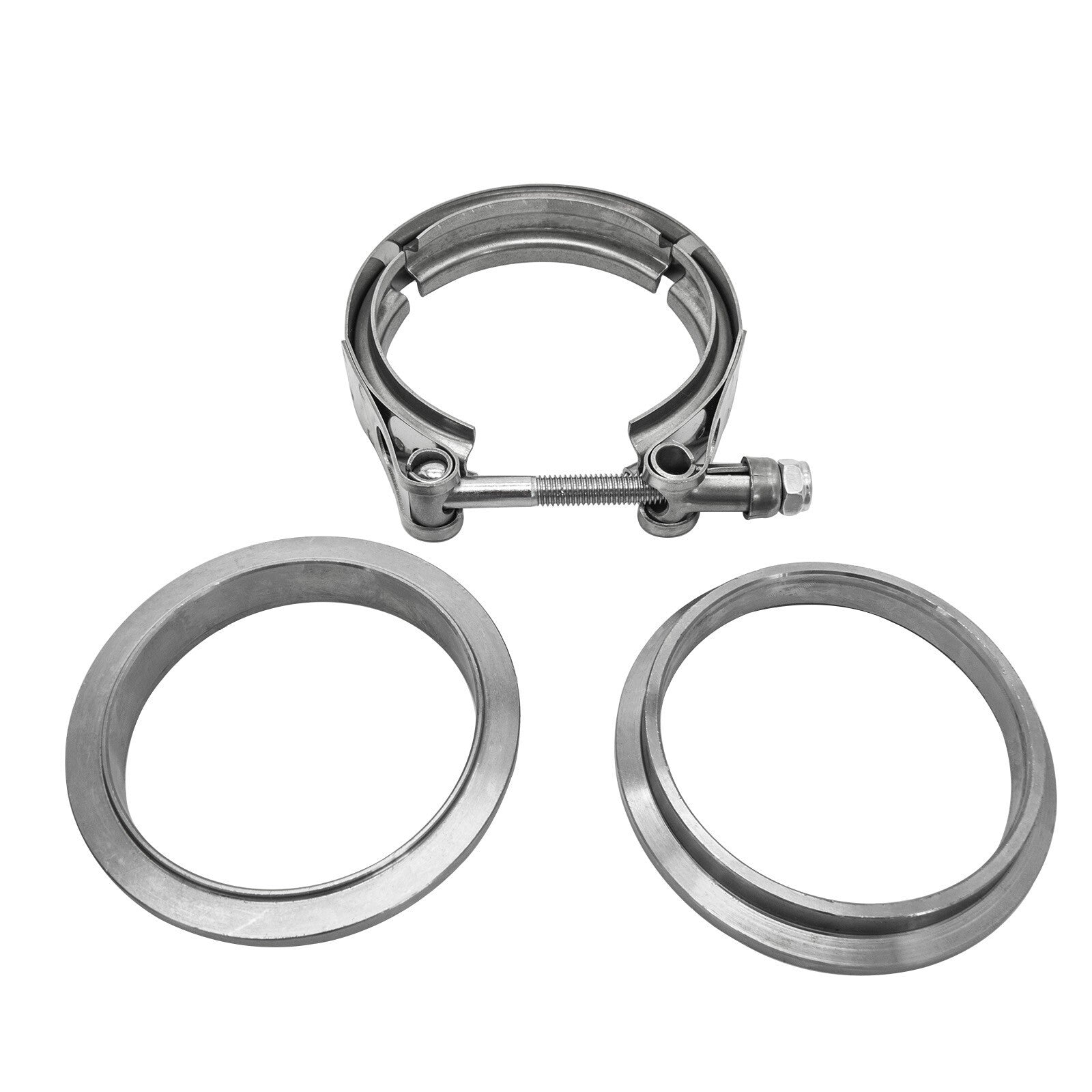 3" 76mm V Band Vband Clamp Stainless Steel Flange Turbo Exhaust Downpipe Kit