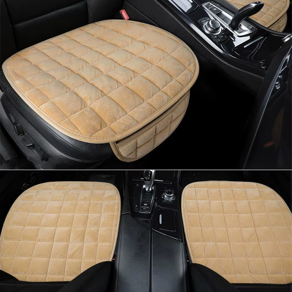 Universal Winter Warm Car Seat Cover Cushion Anti-Slip Front Chair Seat Breathab