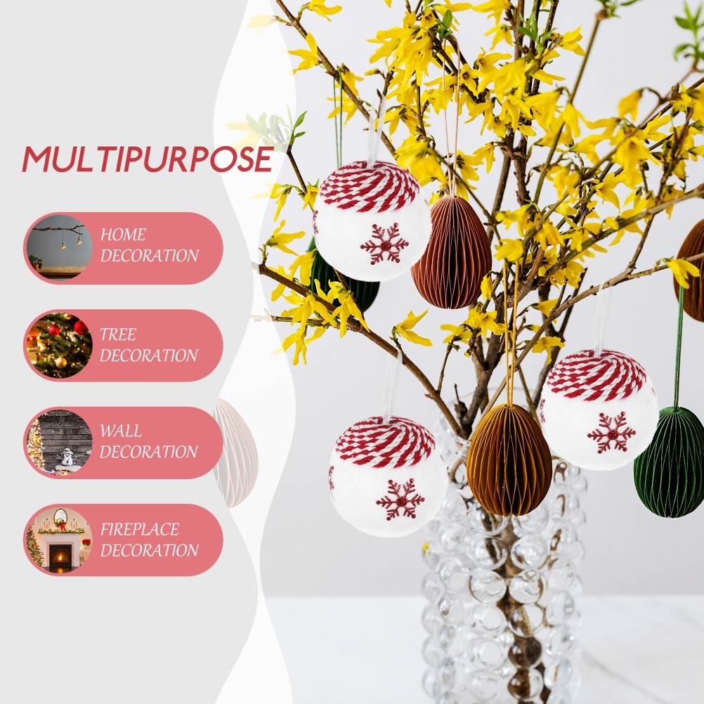 3 Pcs Hanging Decoration Decorative Pendants Tree Small Ornaments