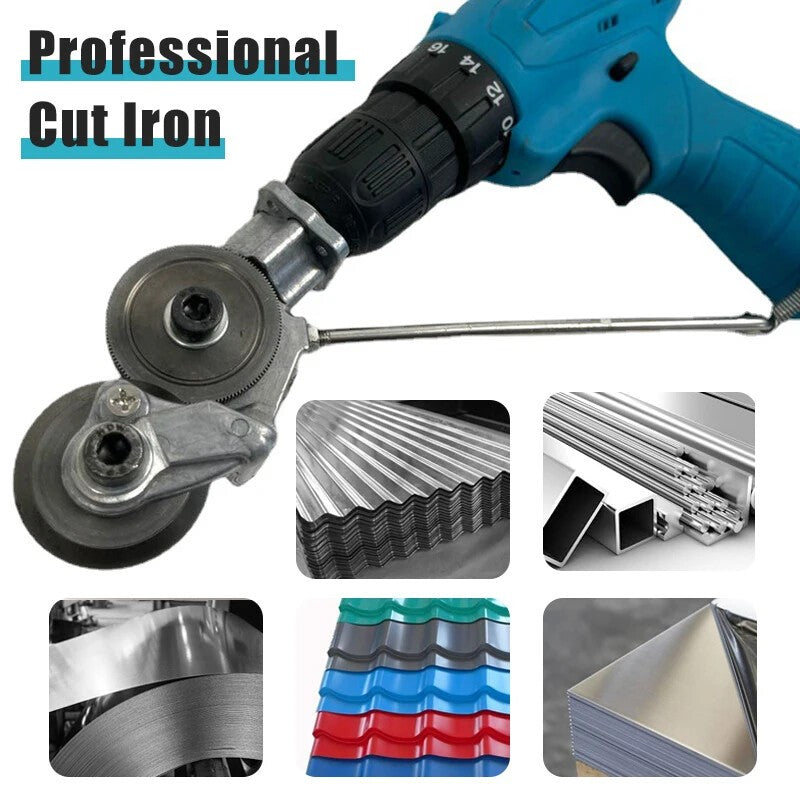 Metal Electric Drill Shears Plate Cutter Attachment Sheet Cutter Nibbler Saw NEW