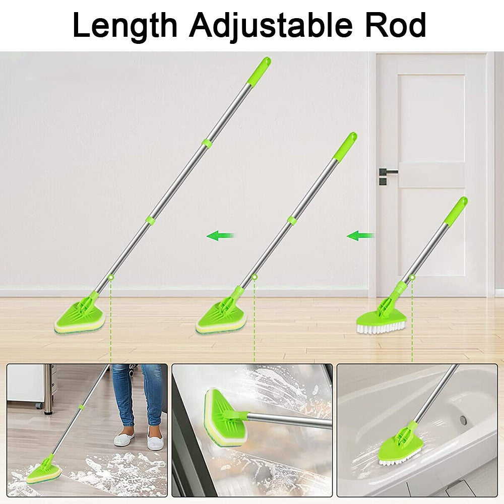 Bathroom Mop Bath Shower Screen Tile Cleaning Kit Floor Cleaner Tool Scrubber