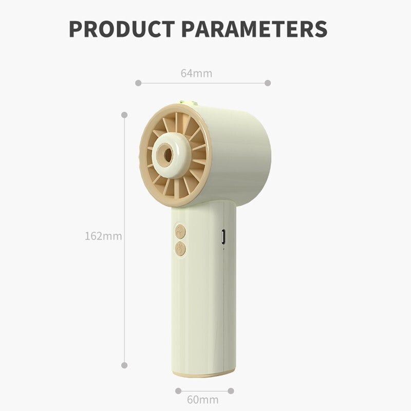 Portable Handheld Mist Fan USB Rechargeable Mini Spray Cooling Fan 3 Speed