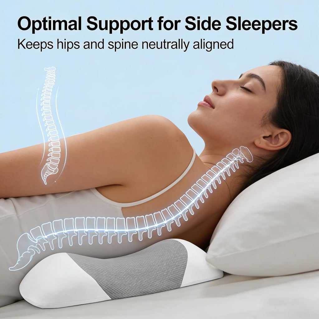 Sciatica Pillow – Ergonomic Memory Foam Lumbar Support Pillow for Bed