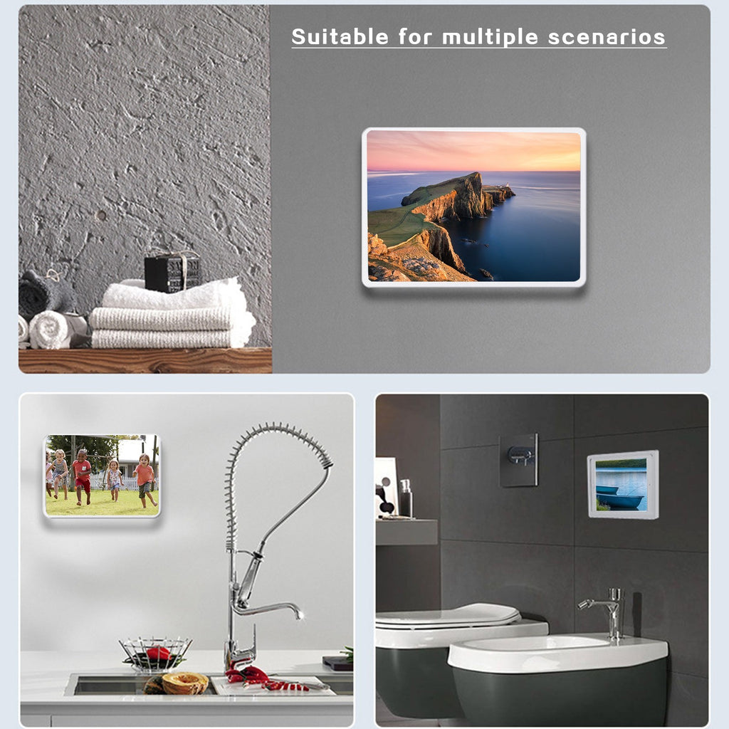 White Rotatable Waterproof Tablet Wall Mount Box