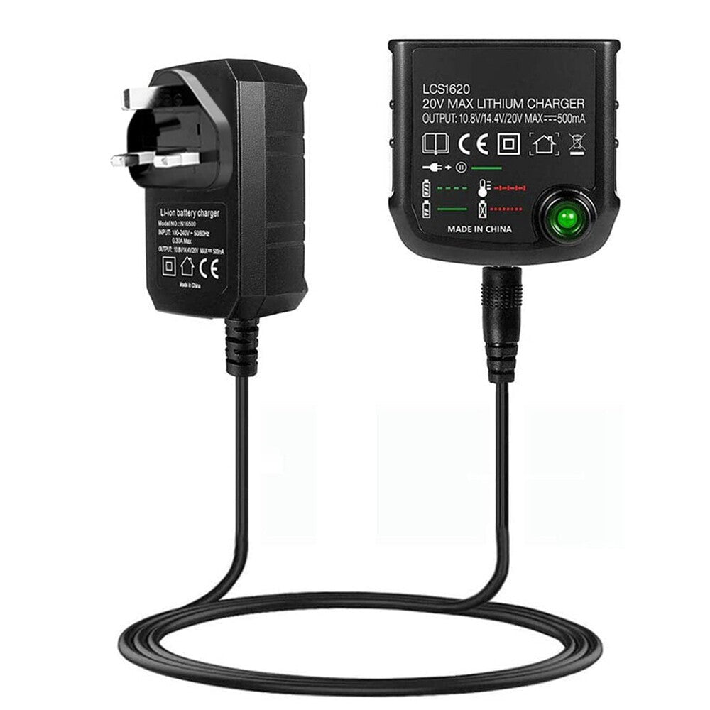 Replacement Lithium-Ion Battery Charger for Black & Decker LBXR20 14.4V 18V 20V