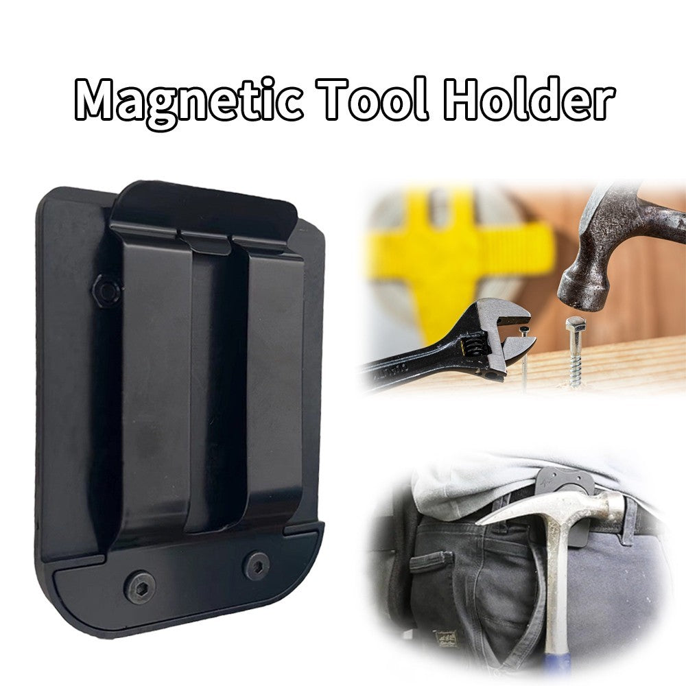 Magnetic Tool Holder Magnet Holster for Screws, Nails,Hammer Strong Clip-On Belt