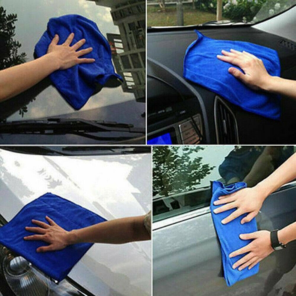 50x LARGE MICROFIBRE CLEANING AUTO CAR DETAILING SOFT CLOTHS WASH TOWEL DUSTER