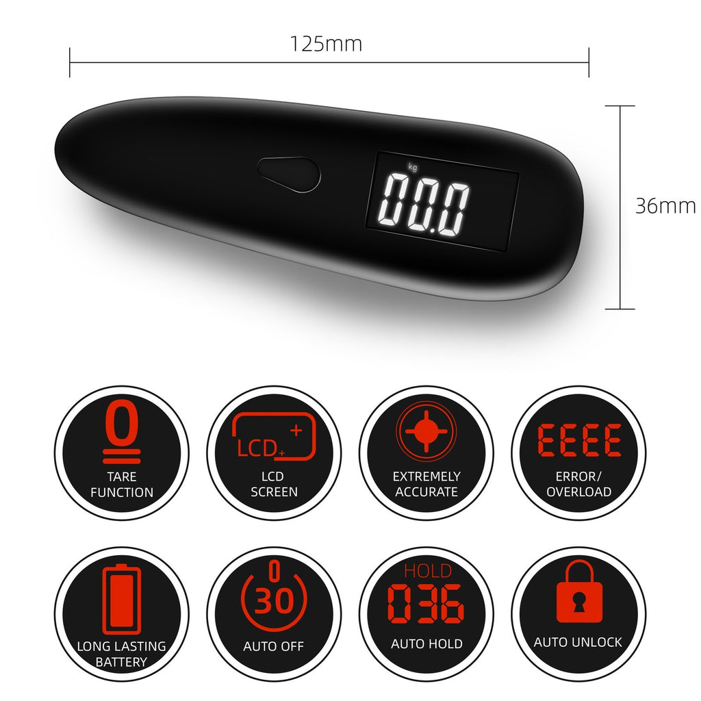 Digital Luggage Scale Handheld Portable Travel Suitcase Baggage Weight Scale UK
