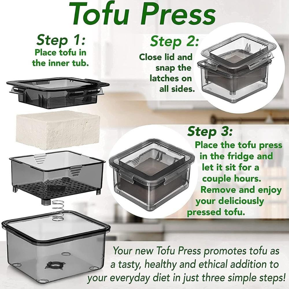 Tofu Press Maker Tofu Drainer Tofu Press Built-In Drainage Water Removing Tool