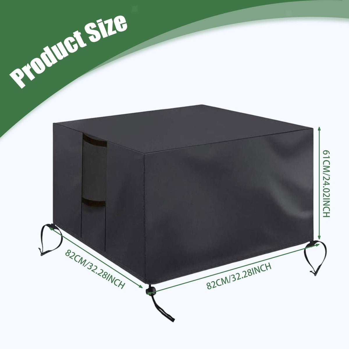 Fire Pit Cover Waterproof Fireplace Cover Heavy Duty Fire Pit Table Cover