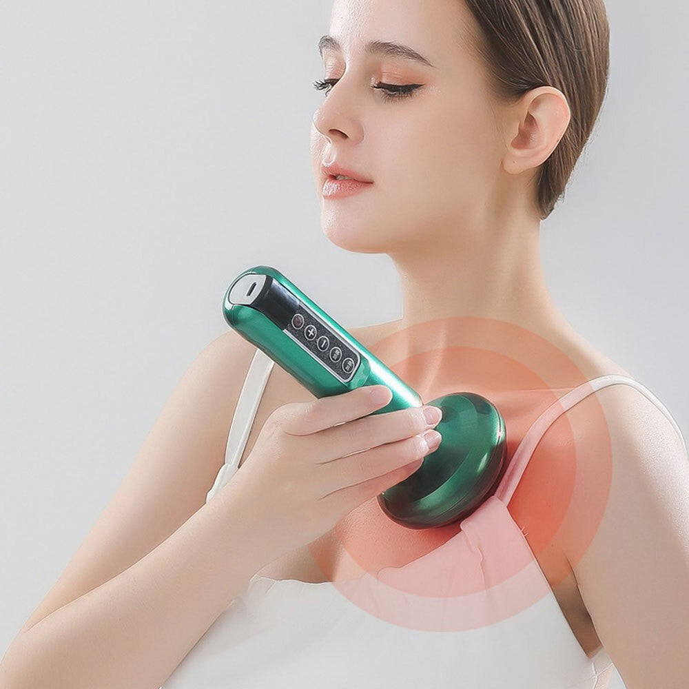 12 Levels Rechargeable Vacuum Cupping Device Adjustable Anti-Cellulite Massager