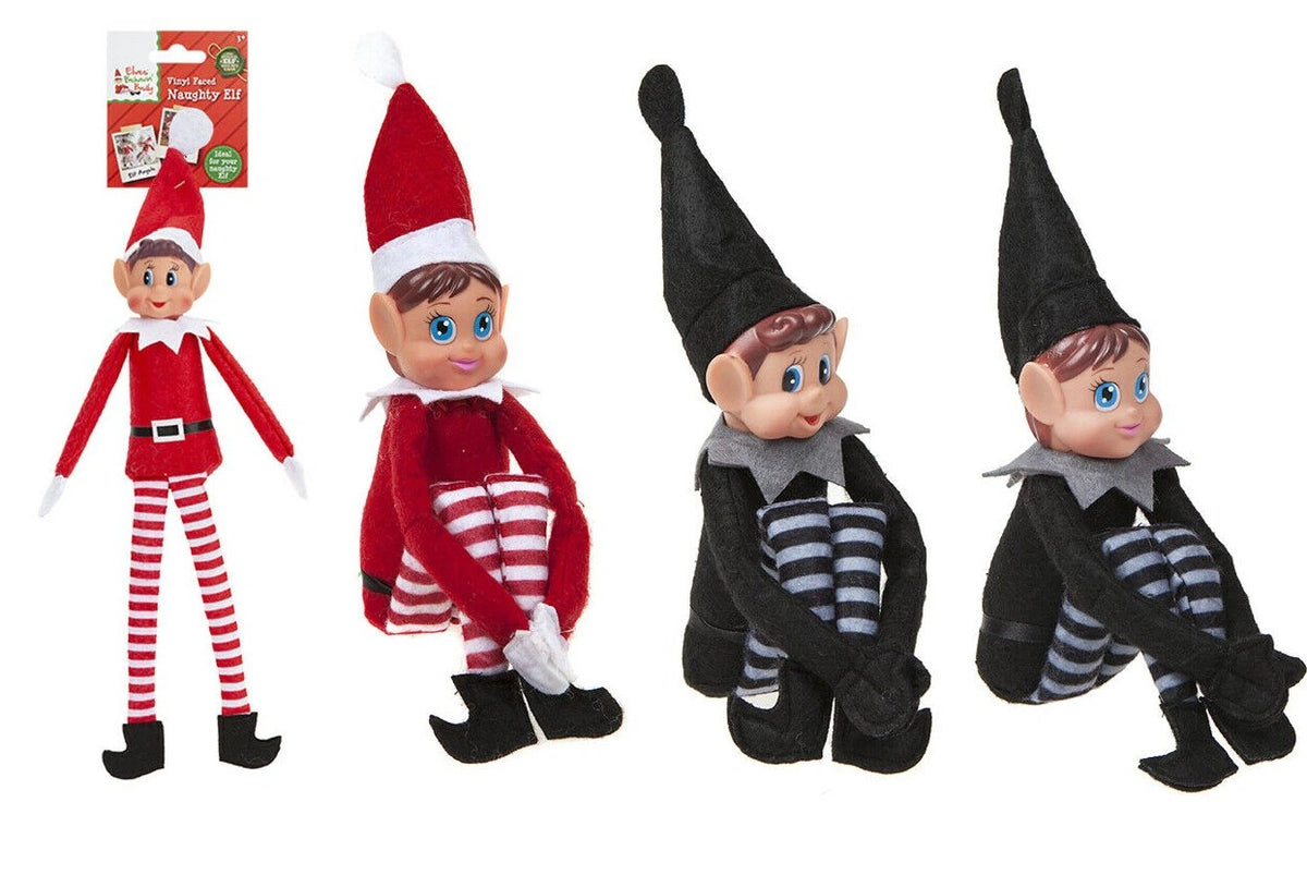 12" Elves Behavin' Badly Elf Props Ideas Kit Christmas Family Advent Accessories