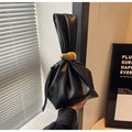 Luxury Designer Soft Leather Clutch Bag Fashion Pleated Handbag
