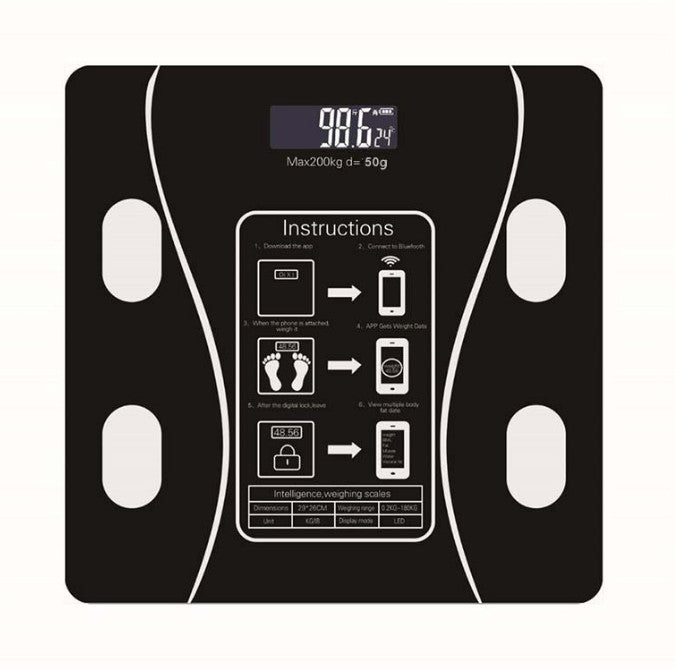 Bathroom Scales for Body Weight Digital Smart Bluetooth 180KG Weighing Scale BMI