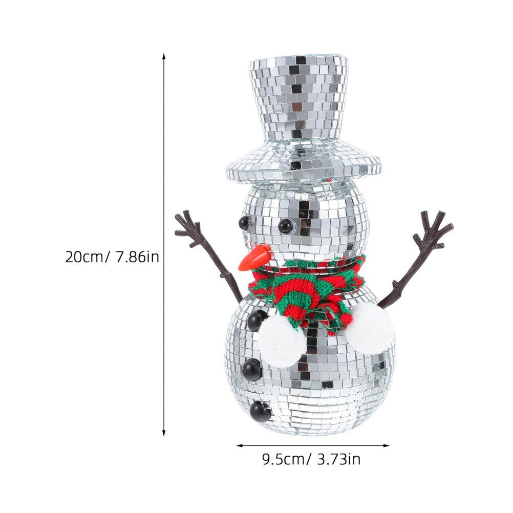 Christmas Snowman Indoor Decorations for Home Disco Balls Ornaments
