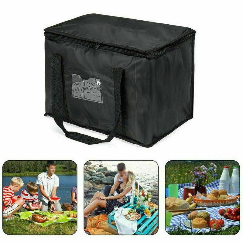 50L Food Delivery Insulated Bags Pizza Takeaway Thermal Warm/Cold Bag UK