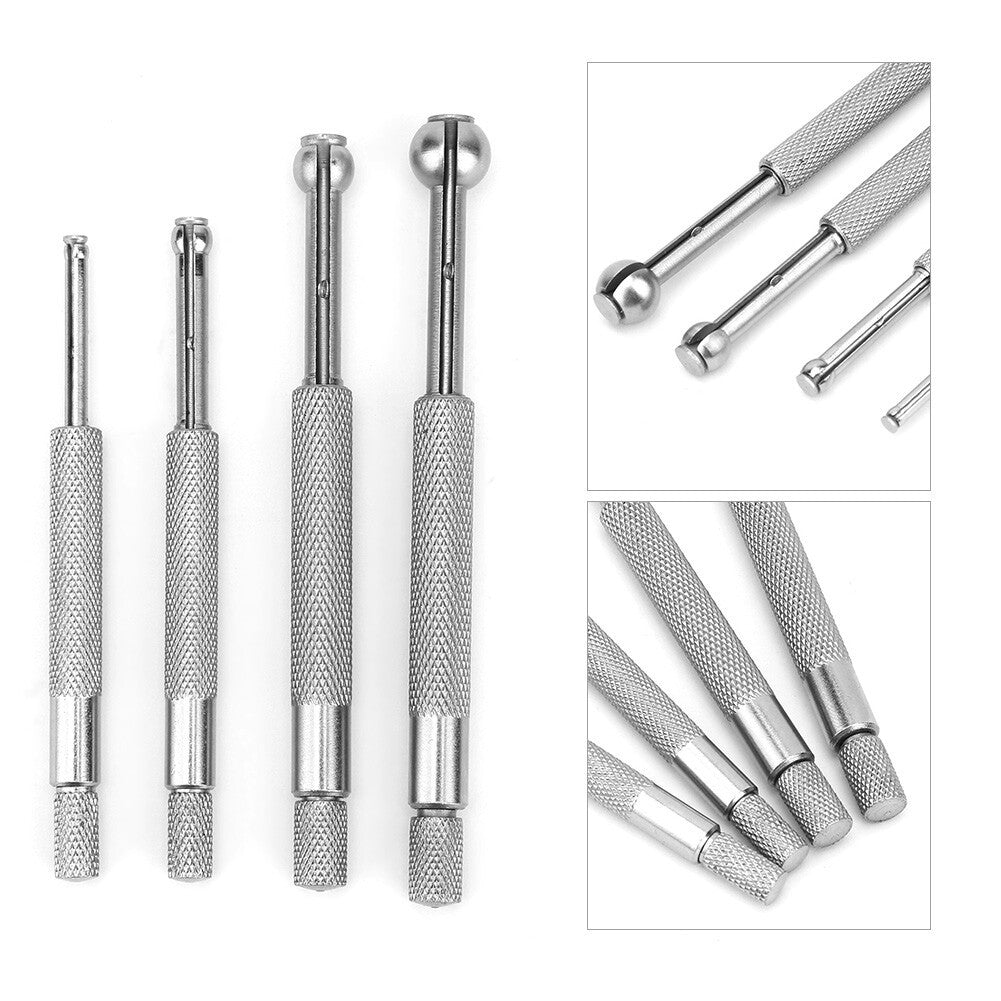 3mm-13mm Small Hole Telescopic Bore Gauge Kit 4 Pieces Full Ball Measuring Gage